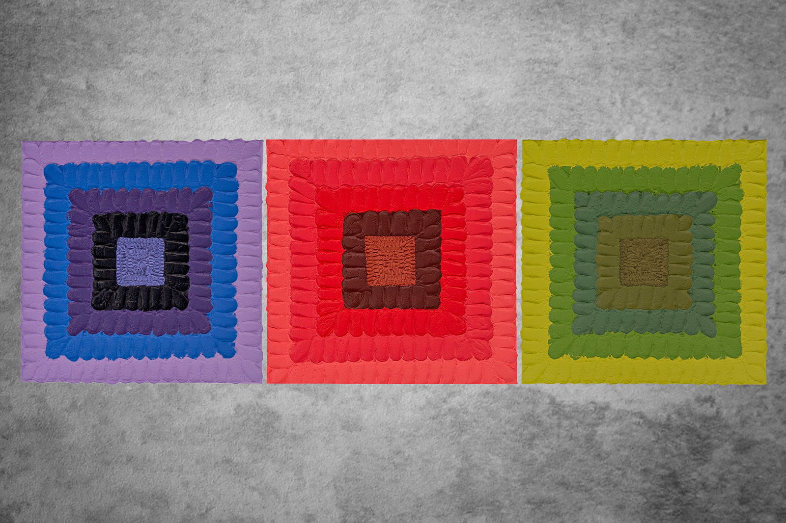 Harmonizing Energies: A Triptych Art Canvas Infused with Geometric Patterns and Chakra-Activating Colors