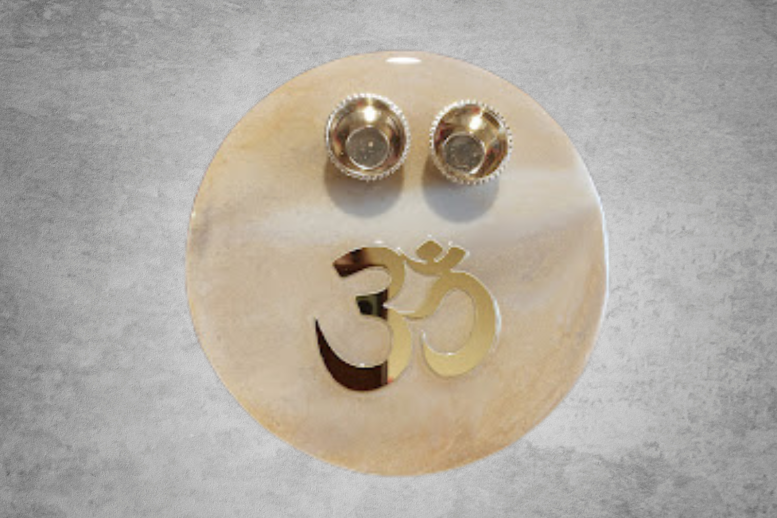 Large Prayer Tray with Acrylic Inlay & 2 containers