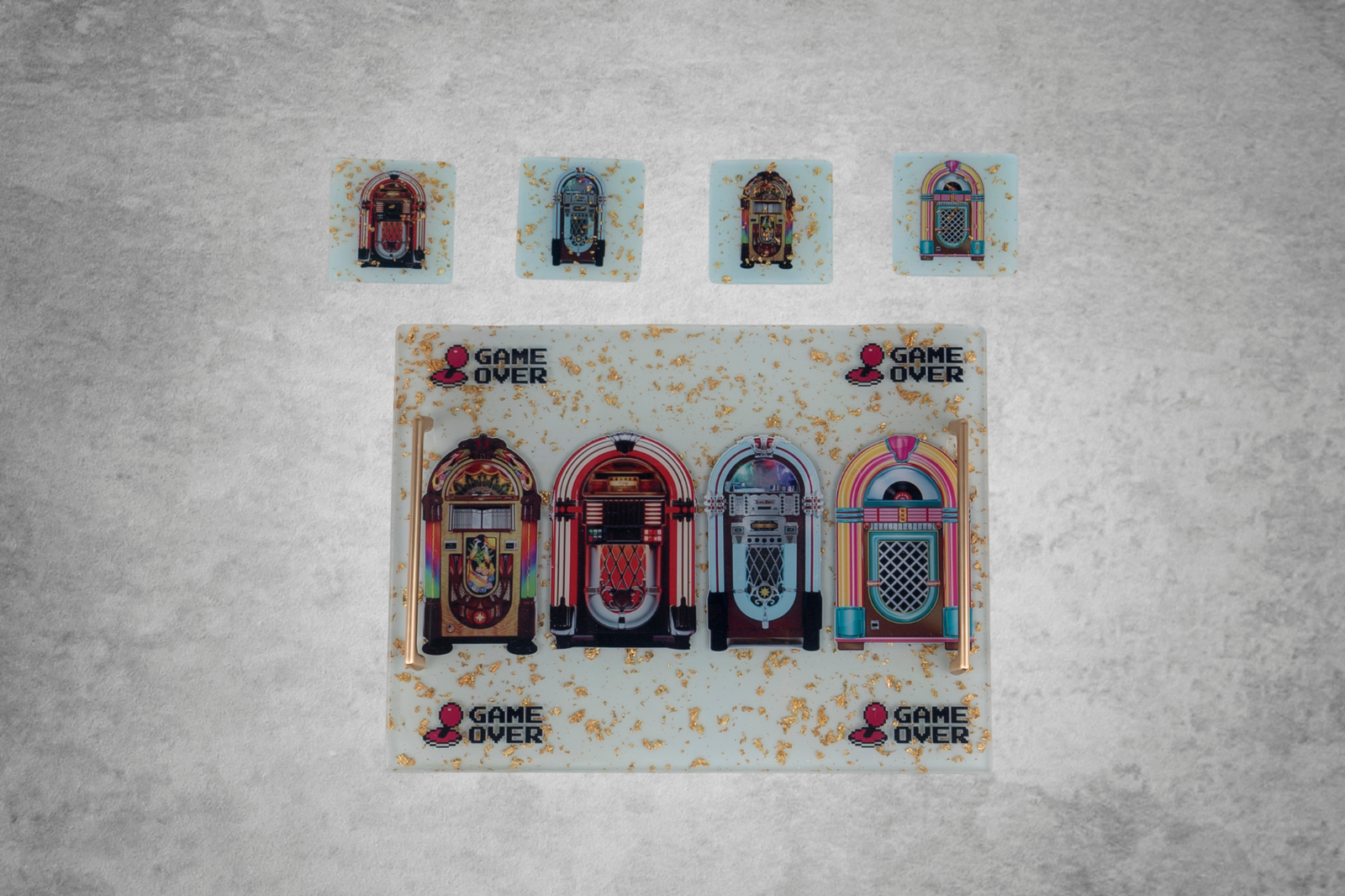 Game Over Tray & Coasters