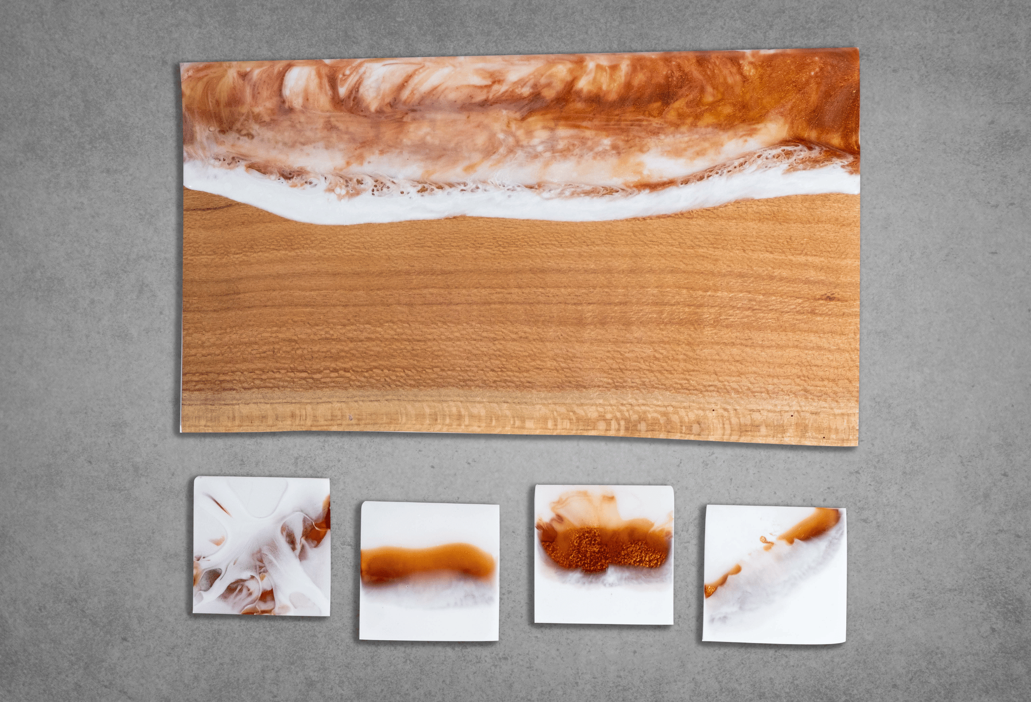 Earth/Sea Scapes Board and Four Coasters